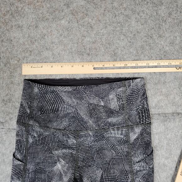 Lululemon Leggings Womens 2 Pace Rival High Rise Crop 22" Velocity Mesh Island - Picture 2 of 9